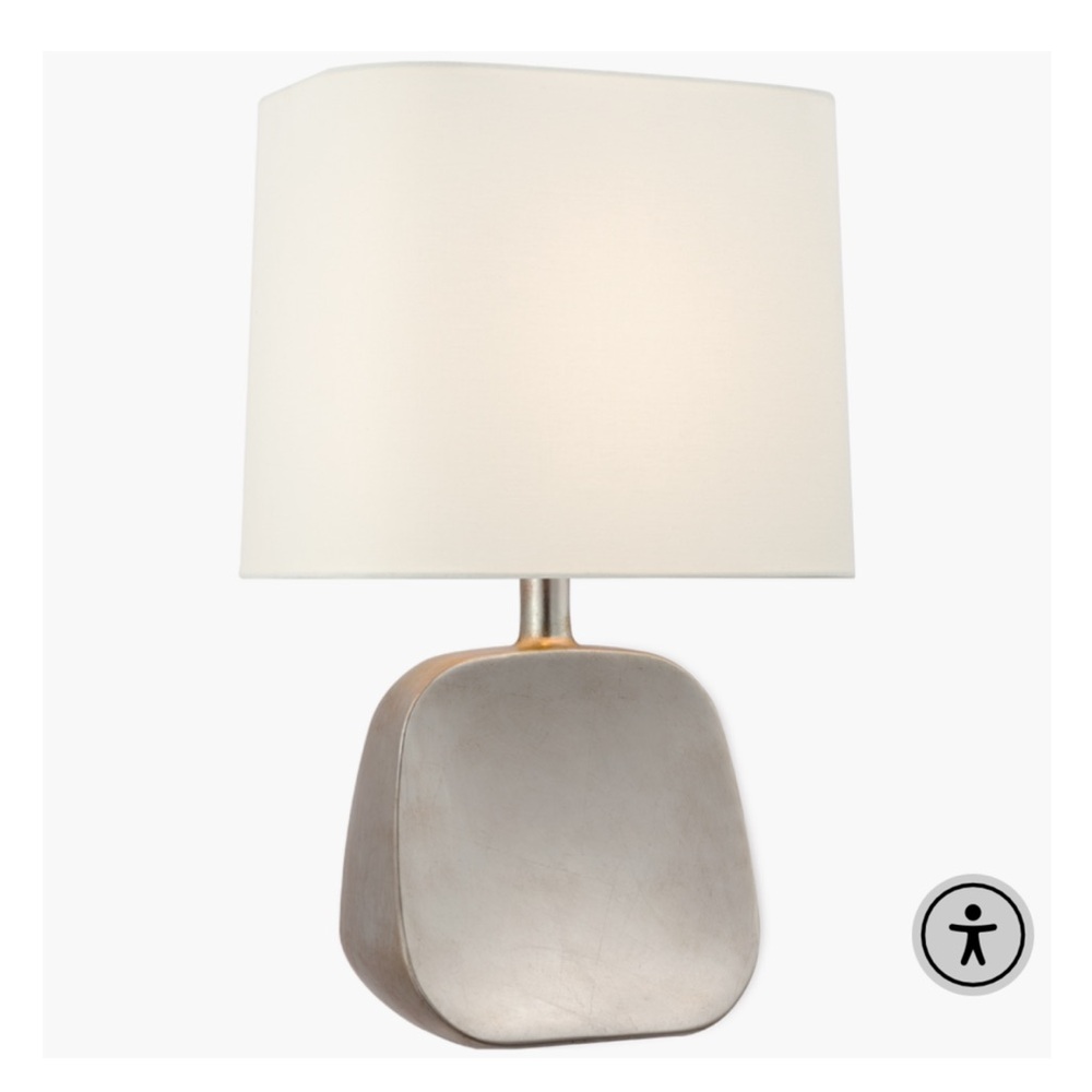 Aerin Table Lamp. Brand new. Silver. No shade.